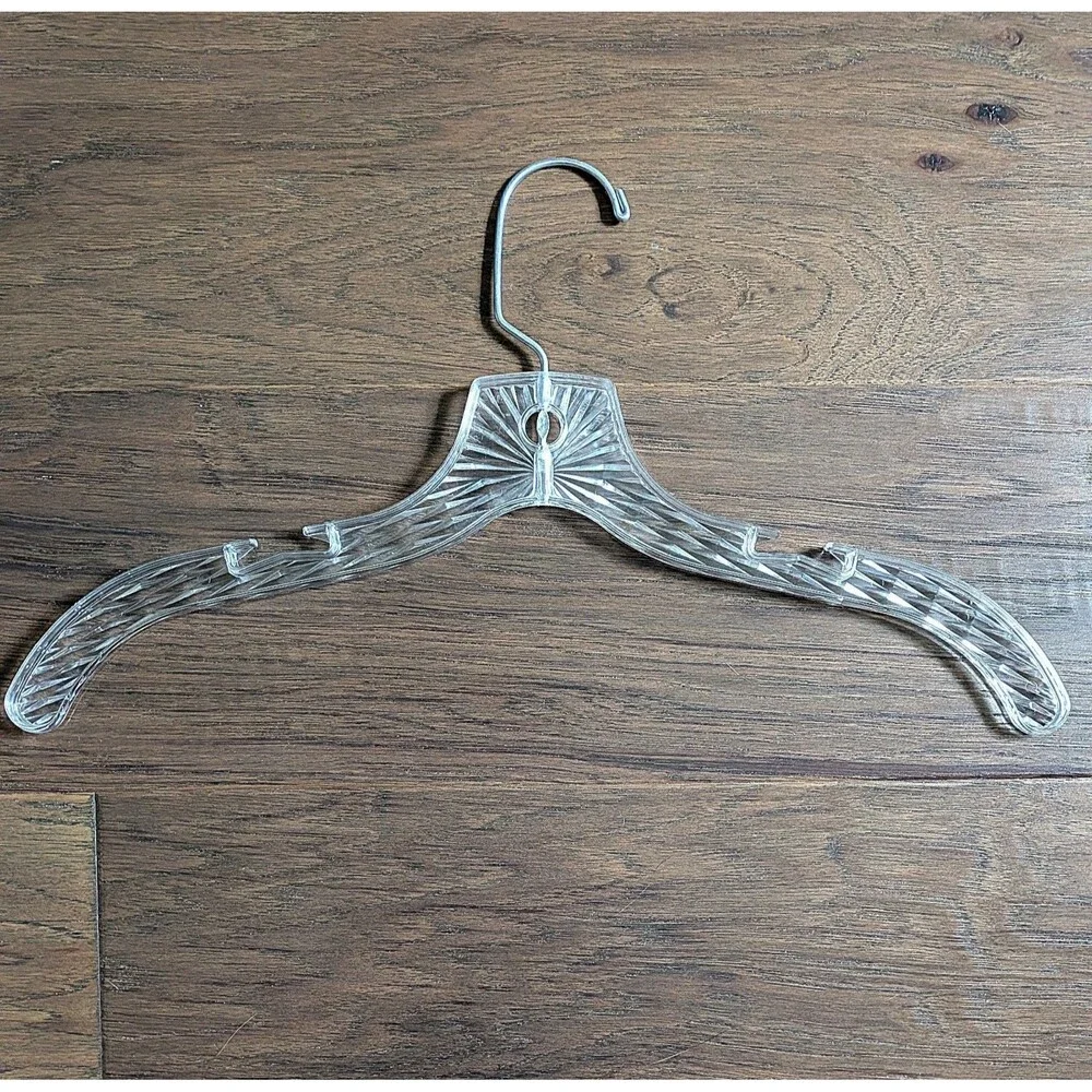 Clear Plastic Clothes Hangers Lot of 14